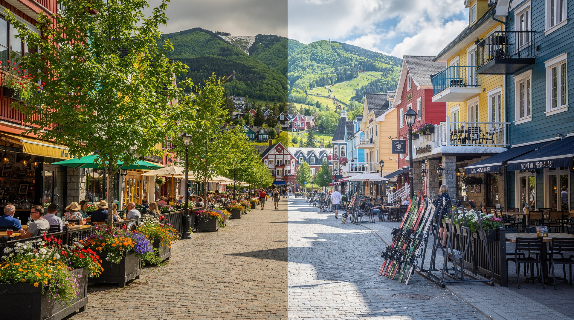 Mont-Tremblant en verano vs. invierno: ¿qué temporada te conviene? — Mont-Tremblant verano vs. invierno: precios, afluencia y actividades. Teleférico