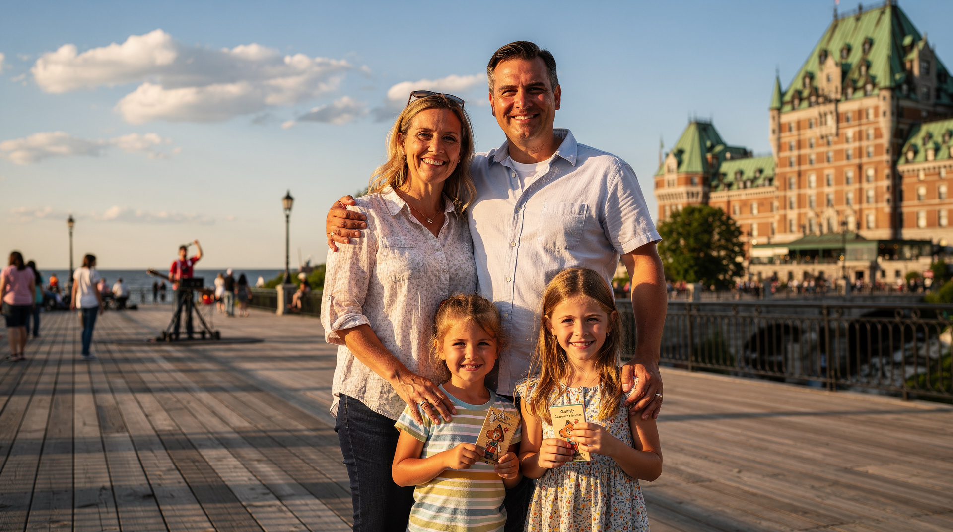 Québec City con niños: itinerario familiar de 3 días — Québec City con niños, 3 días: Vieux-Québec, funicular, Aquarium, Valcartier, Ca