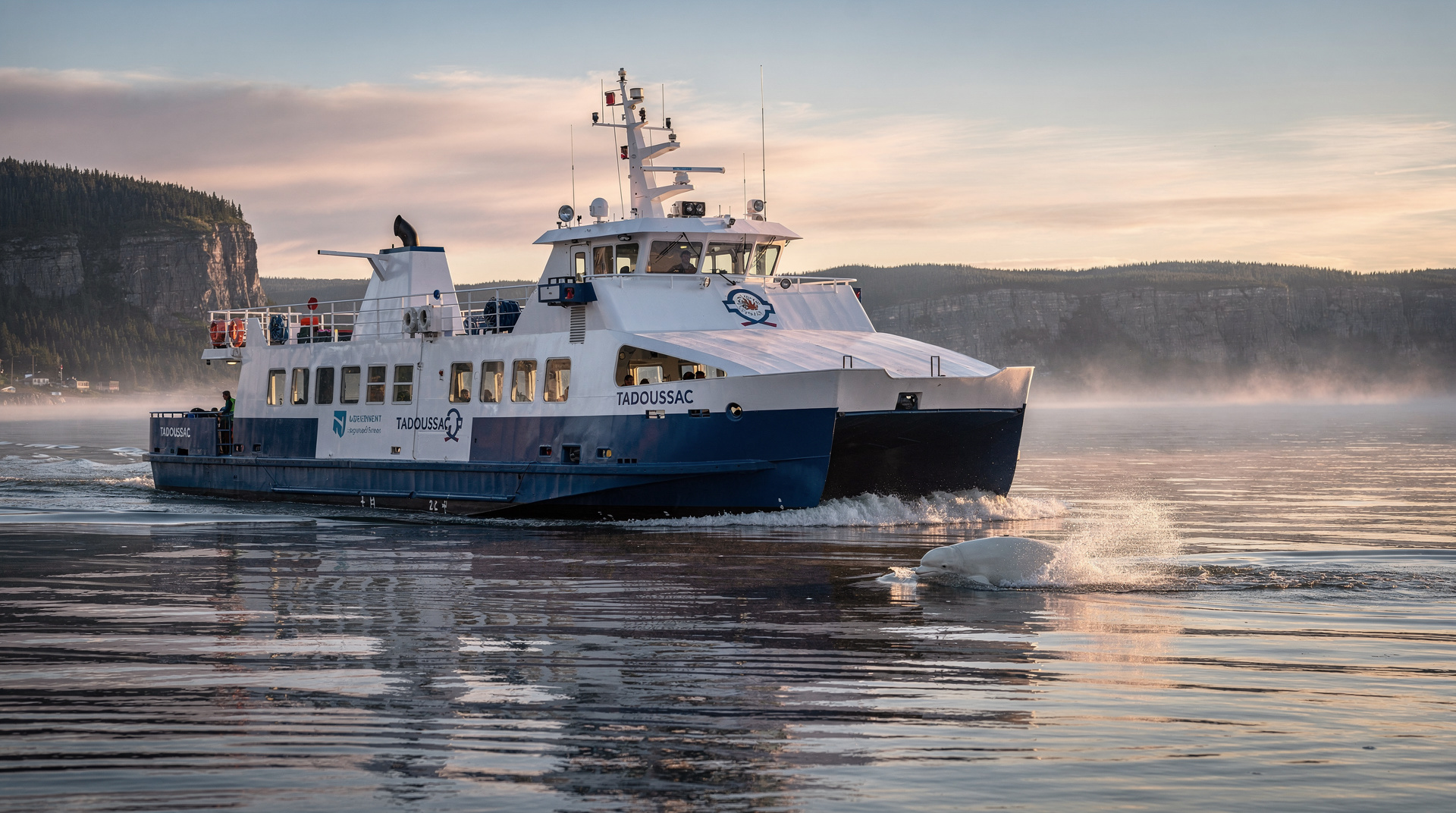 Les ferries du Québec : traversier de Tadoussac et liaisons STQ — Traversiers du Québec : traversée gratuite de Tadoussac (Baie-Sainte-Catherine),