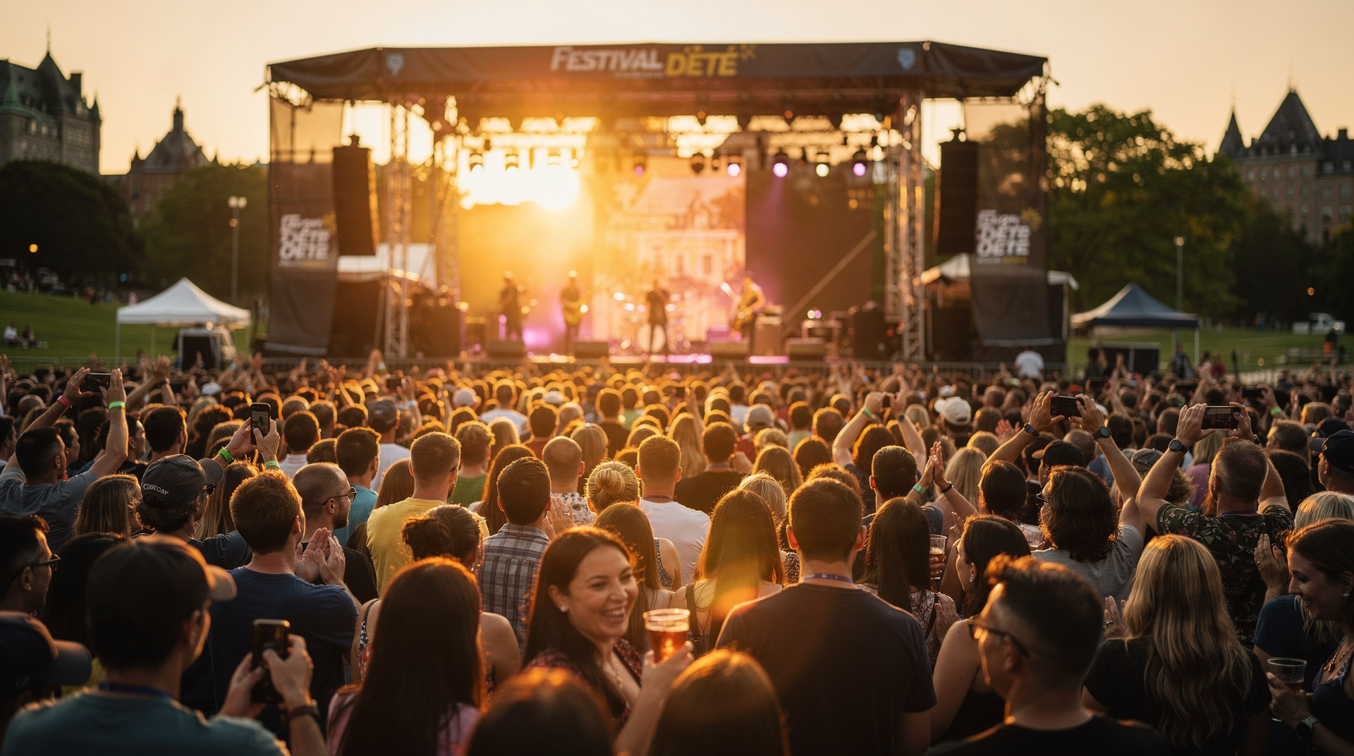 Québec en juillet : festivals, soleil et journées estivales humides — Juillet au Québec : Jazz de Montréal, Festival d'été à Québec City, baleines ble